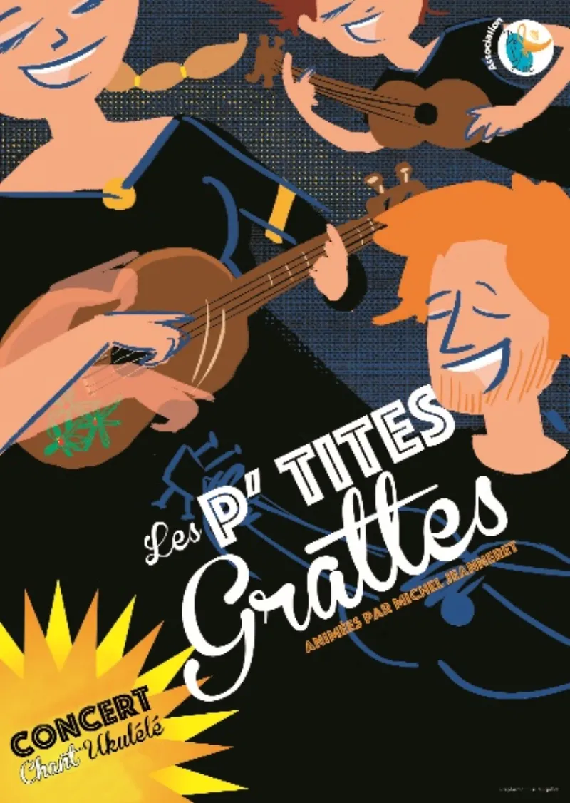 Affiche des P'tites Grattes en concert